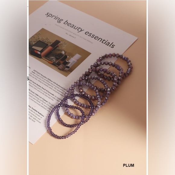 NWT 7 PCS MULTI-LAYER STACKABLE BEADED BRACELET - Picture 8 of 8